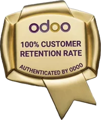 100% customer retention badge